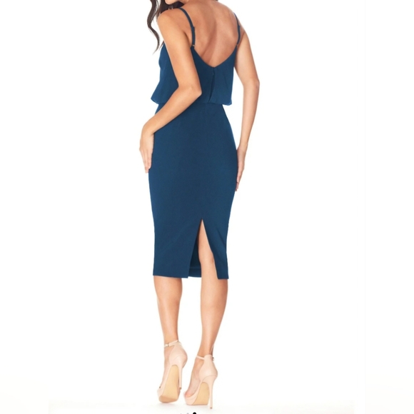 Dress the Population Women's Alondra Blue Dress- Size S- New! - Picture 16 of 16